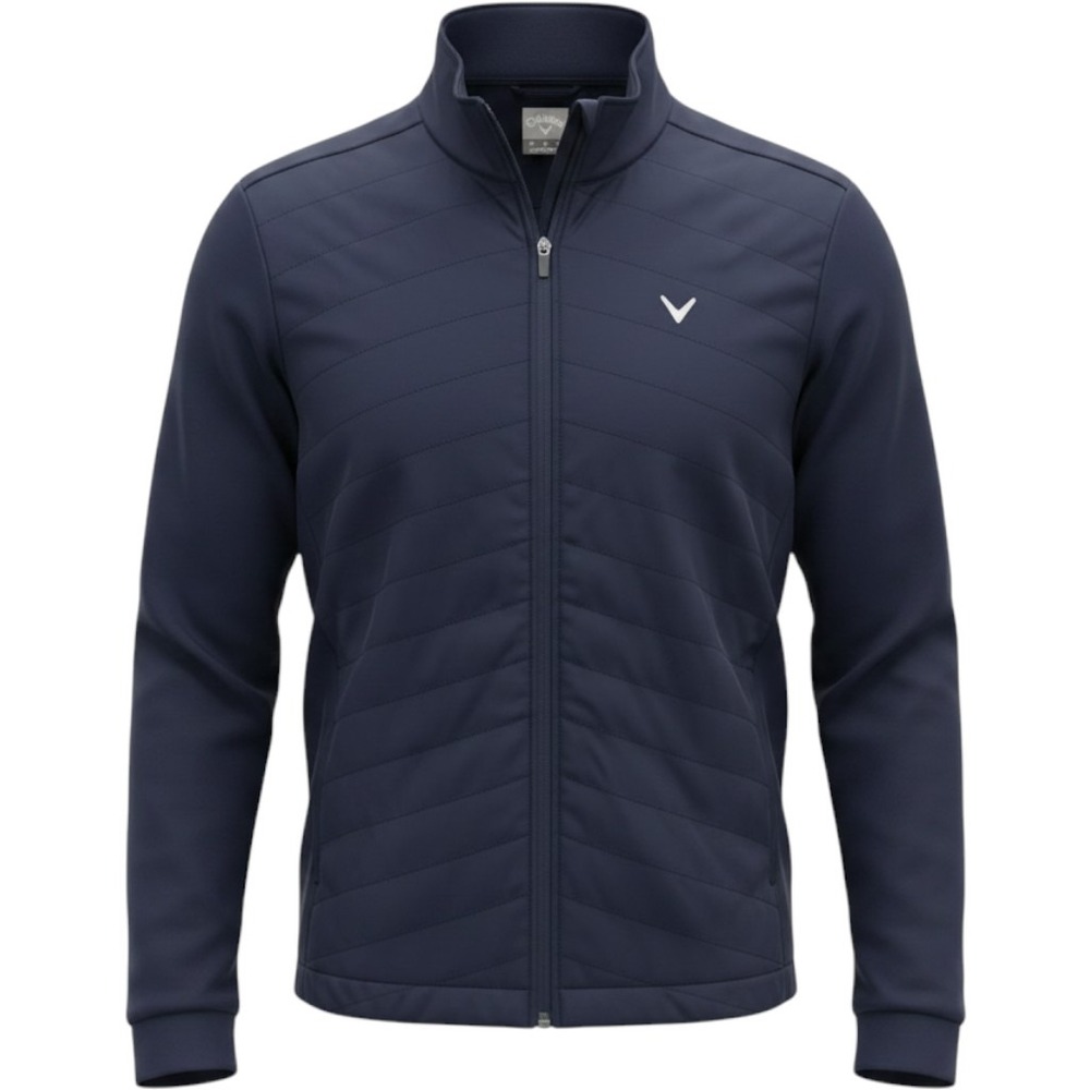 Callaway Mens Full Zip Golf Jacket Navy Blue Quilted Performance Medium MA7194
